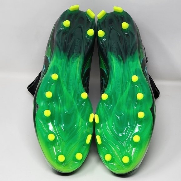 Under Armour Spotlight Lux MC LE Slime Football Cleats 3025376 001 Men Sz Multi main image 9